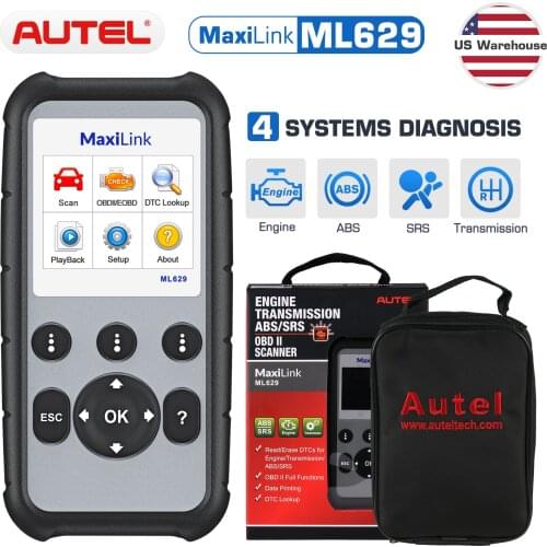 Autel MaxiLink ML629 OBD2 Auto Scanner Diagnostic Tool Car Diagnostic Scanner Automotivo obdii obd ii scanner scan tool