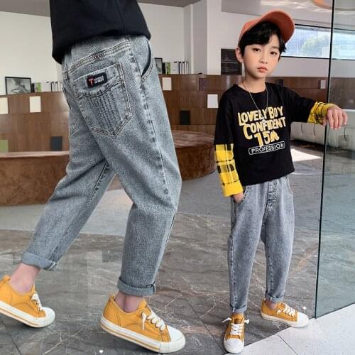 New Arrive Baby Spring Autumn Jeans Pants For Boys Children Kids Trousers Clothing Teenagers Gift Home Outdoor High Quality