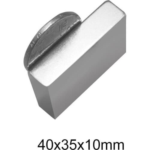 1/2PCS 40x35x10 mm square magnets 40mm X 35mm N35 Block Strong Neodymium Magnet 40x35x10mm Permanent Magnet sheet 40*35*10 MM