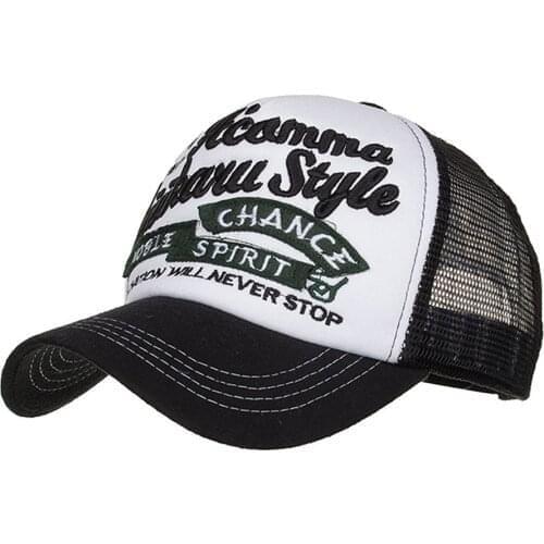 Fashion Hip Hop Caps For Women Men Adjustable Applique Embroidery Baseball Cap Hat Mesh Cap Shade Summer Sun Hats Gorras Hombre