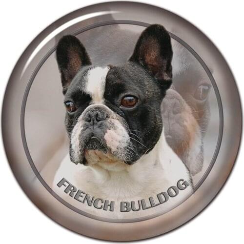 B0871# 13CM/17CM Self-Adhesive Decal French Bulldog Dog Car Sticker Decors on Bumper Rear Window Laptop