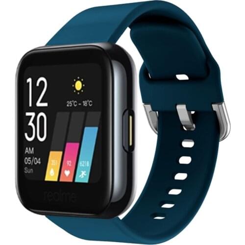 For Realme Watch Strap Silicone Sports Replacement Soft Bracelet Wristband For Realme Watch S Smart Watch Fashion Band Correa