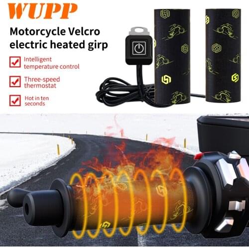 12V Motorcycle Quick Loading And Unloading Velcro Electric Heating Handle Cover Waterproof Winter Warm Electric Heating Handle