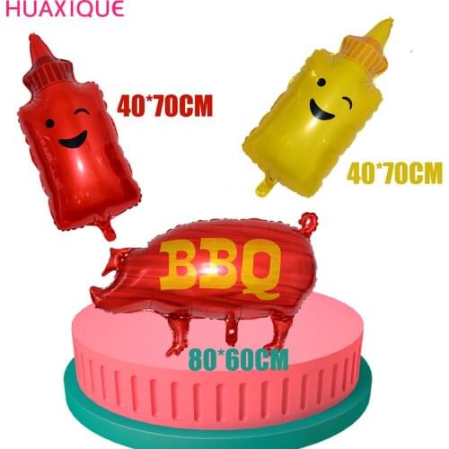 BBQ Pig Foil Balloons I Do BBQ Party Decorations Food Red Pig Balloon Party balloon Inflatable Toys Birthday Party Decors
