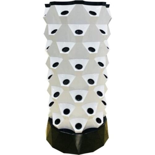 High Quality Indoor Plant Water Cycle Garden Environmental Growing Systems Pvc Gully System Vertical Hydroponic Tower