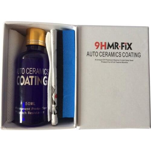 30 ml 50 ML Mr. Fix Upgraded 9H Car Polish Liquid Ceramic Coat Super Hydrophobic Coating Crystal Set Auto Detailing Glasscoat