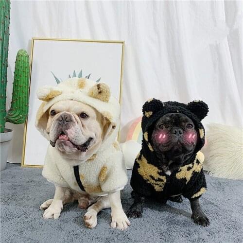 French Bulldog Clothes Winter Pug Dog Clothing Poodle Schnauzer Frenchie Dog Costume Corgi Shiba Inu Bulldog Coat Outfit Hoodie