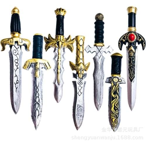 1:1 7 Styles Dagger Sword Halloween Cosplay Prop 1:1 PU Weapon Movie Game Anime Cos Kids Role Play Gift Safety 32