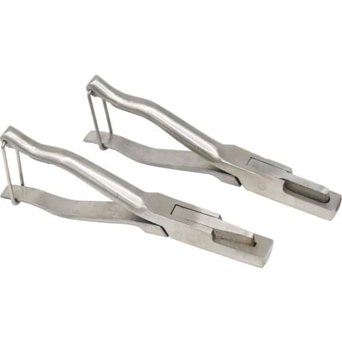 1 Pcs Stainless Steel U-shaped And V-shaped Ear Tongs Pliers Missing Pig Ear Tag Pliers Pig Equipment Farm Animals