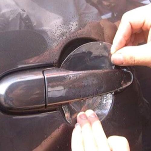 4pcs Invisible Car Door Handle Scratches Automobile Shakes Protective Vinyl car Protector Films car Handle Protective stickers