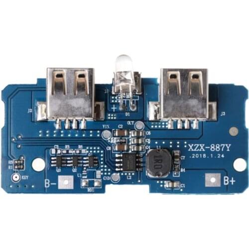 5V 2A Dual USB 18650 Lithium Power Bank Charging Board Circuit Step Up Module 203B