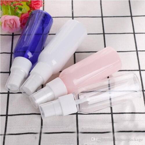 50ml Sanitizer Spray Bottle Empty Hand Wash bottles Emulsion PET Plastic Mist Spray Pump Bottle for Alcohol