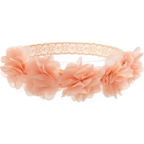 6Pcs Infant Headband Floral Decoration Hair Accessories Skin Friendly Toddlers Stretchy Lace Hairband for Photography