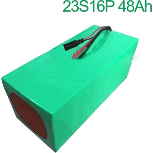84V 48Ah 23S16P 18650 Li-ion Battery electric two Three wheeled motorcycle bicycle ebike 390x220x140mm
