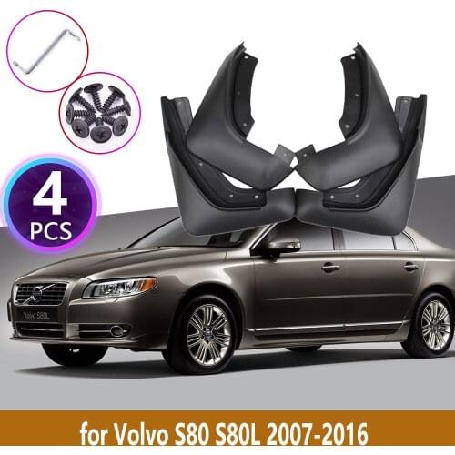 Car Mudguards For Volvo S80 S80L 2007~2016 Cladding Splash Mud Flaps Mud Guard Mudflap Accessories 2009 2010 2011 2012 2013 2015