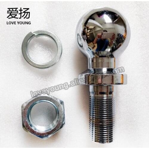 LOVE YOUNG Tow Ball 50mm, 1" shank dia. Trailer Hitch Towball Capacity 5000lbs, trailer parts,trailer coupling hitch towball