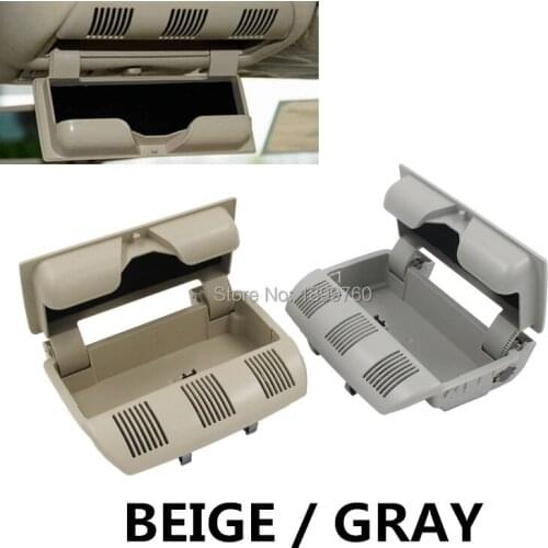 Beige Or Gray For Skoda Octavia Fabia Roomster Sonnenbrille Brille Box Halter Sunglasses Holder 1Z0868565E, 1Z0868565F