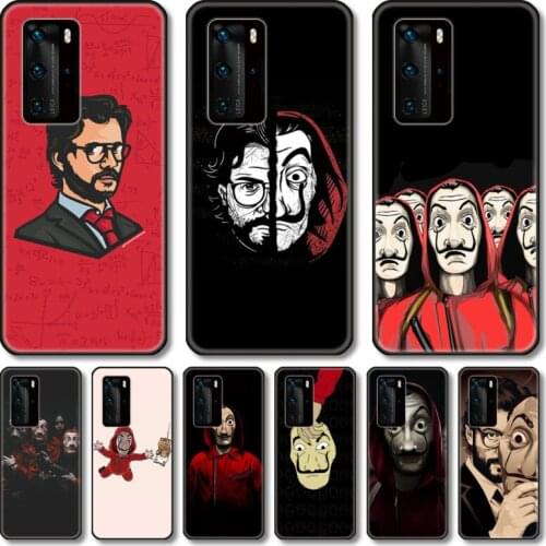 TV money heist Phone Case For Huawei Honor 20 10 9 8 N Pro Lite A C RU black cell shell