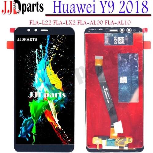 Original Screen For Huawei Y9 2018 LCD Display Touch Screen Digitizer Assembly With Frame For Huawei Y9 2018 Display FLA-LX1 lcd