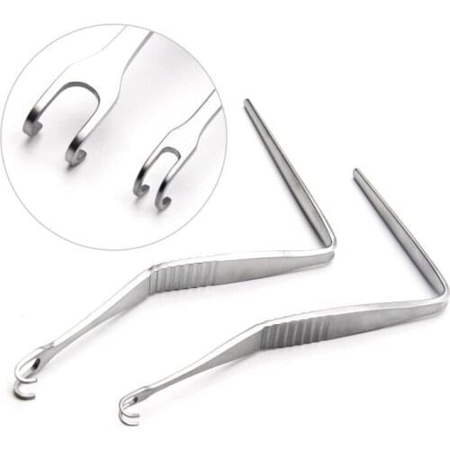 Double-headed Nose Shaping Pull Hook Angle Pull Hooks 5mm/10mm Nasal Cavity Pull Hook Double Claw Pull Hooks