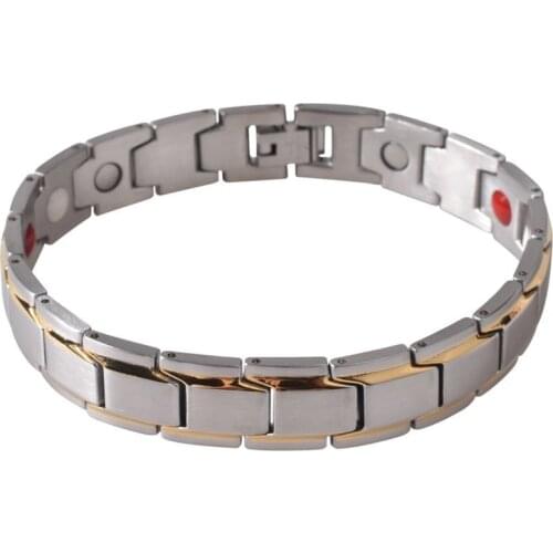European And American MenS Magnetic Bracelet Magnetic Hematite Titanium Steel Bracelet Detachable Bangle Men Jewelry Dropping