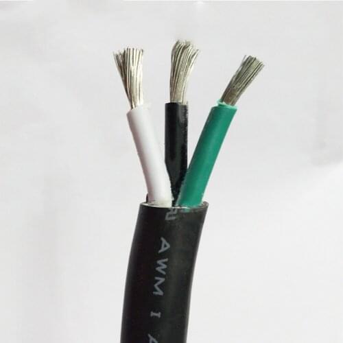 Multi-core Cable UL2464-16AWG/3C Tinned Wire Standard 3-core 4pin 1.5 square American standard Certified Sheathed Wire 2M/lot