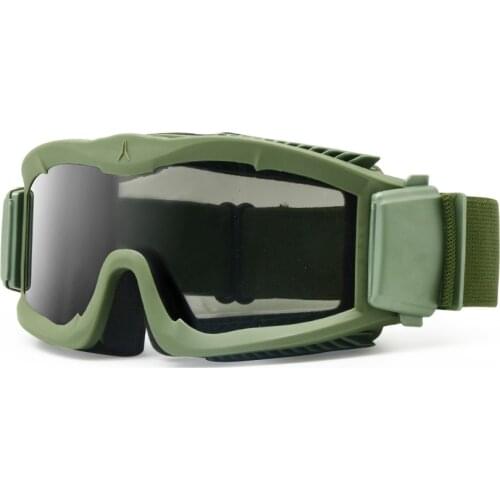 Motorcycling Goggles 3 Lens Kit, Alpha Army Ballistic Military Sunglasses Tactical Helmet Goggles, BB Gun Bulletproof