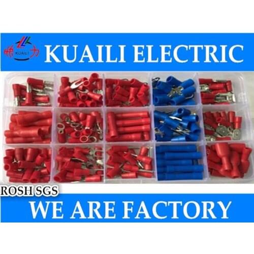 240pcs Assorted Insulated Terminal Assortment Kit Electrical Terminator