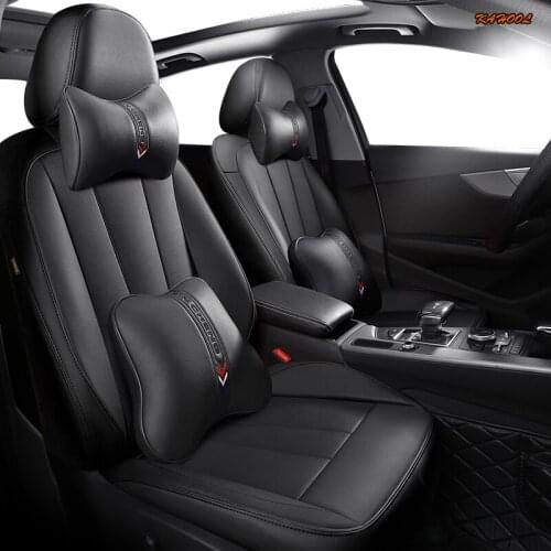KAHOOL Custom Leather car seat cover set For SKODA Yeti KODIAQ Octavia Superb Fabia Rapid KAROQ KAMIQ Automobiles Seat Covers