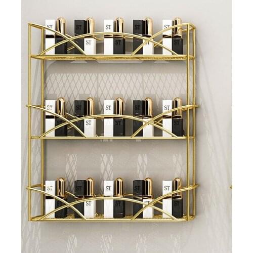 Nordic nail polish stand, nail display rack, wall mounted rack, nail polish, nail shop, wall net, red wall hanging