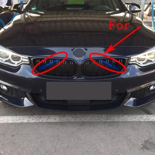 Front Grill Stripes Hood Stickers Bar Decal For BMW F25 F26 E60 F30 F10 F35 F40 F32 1 3 4 Series Sport GT3 Car accessories