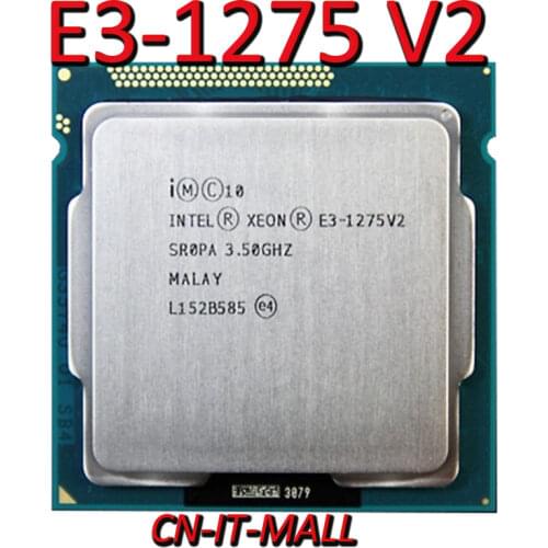Intel Xeon E3-1275 V2 CPU 3.5GHz 8M 4 Core 8 Threads LGA1155 Processor