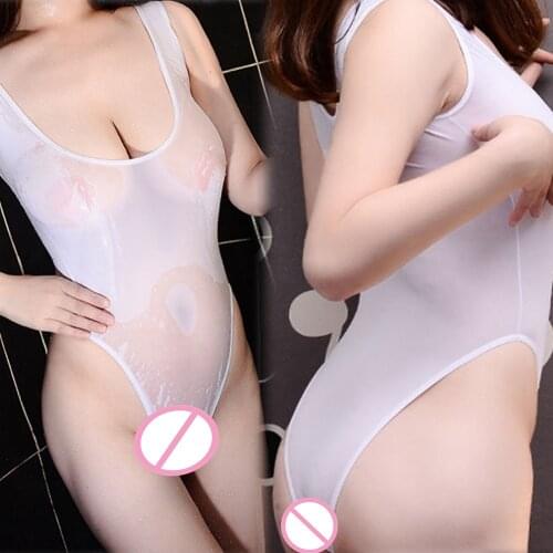 Sexy Erotic Transparent Lingerie Wet Body Temptation Underwear Jumpsuit For Do Sex In Bathroom Erotic Costumes Adult Sex Product