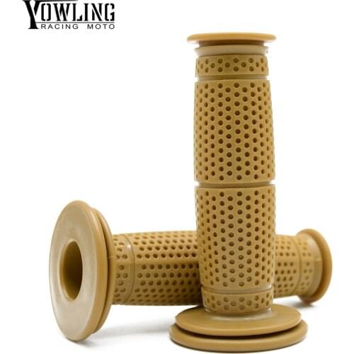 New Vintage 22mm 7/8" Universal Soft Rubber Handlebar Hand Grips handle For Motorcycle ATV Dirt pit Bike sport racing Bike