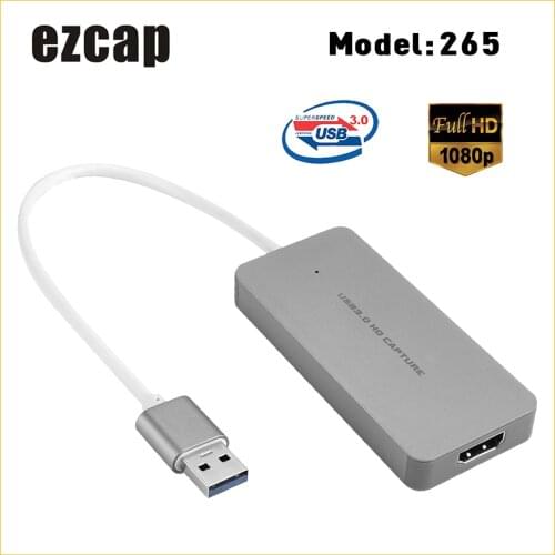 Ezcap USB 3.0 HD Capture Card Device Video Game Recorder 1080P Live Sreaming Converter Plug and Play for XBOX One PS3 PS4 WII U
