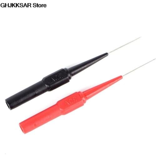 2pcs Non-destructive Universal Digital Voltmeter Multimeter Test Lead Probe Wire Pen Insulation Piercing Needle Test Probes Hot