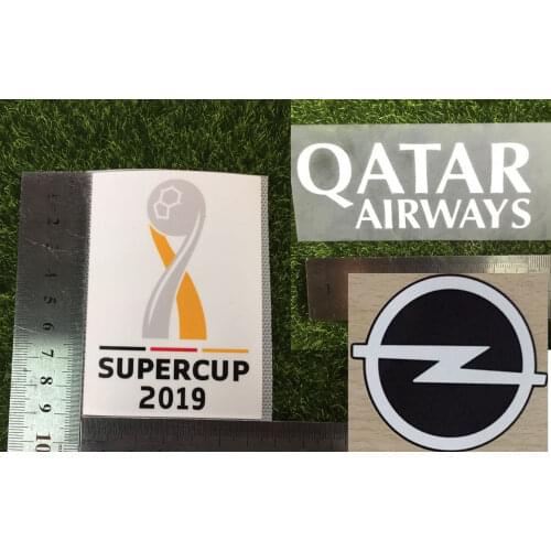 2019 Germany Super Cup Patch And Sponsor Patch Soccer Badge Heat Transfer Soccer Patch