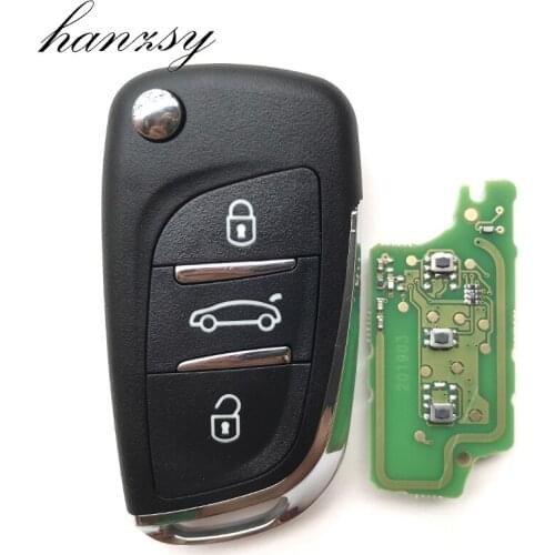 3 Buttons Remote Key 433MHz For Peugeot 407 308 307 207 807 Modified Car Flip Folding Key ID46 Chip VA2 blade CE0536