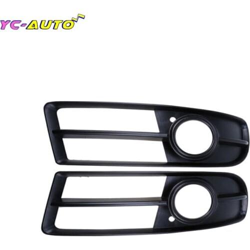 Car Fog Light Grille Chrome Front Fog Light Trim Cover trim For Audi A4 B7/S4 B7/A4 S-Line 2005-2008 8E0807681F 8E0807682F