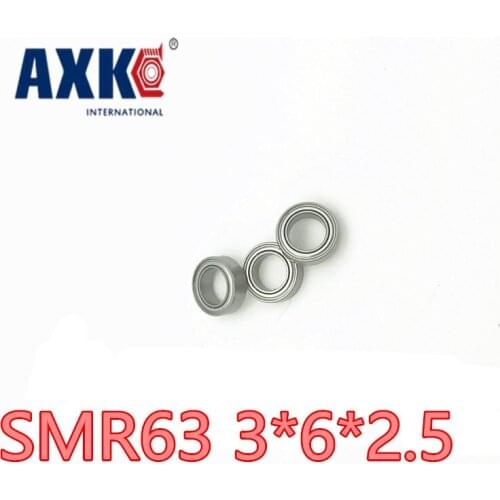 Axk Smr63zz Abec-1 (10pcs) 3x6x2.5mm Stainless Steel Miniature Ball Bearings Smr63zz