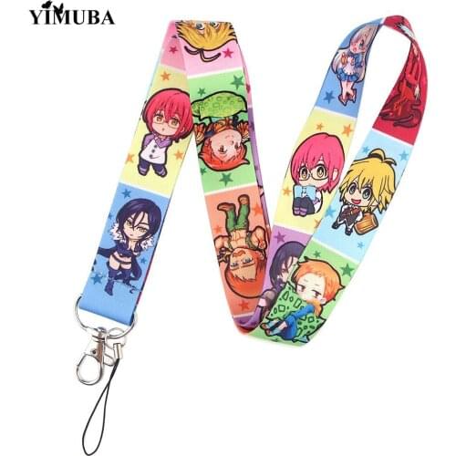 The Seven Deadly Sins Lanyards Keychain Anime Cosplay Trinkets Cartoon Print Webbing Neck Straps Key Chain Badge Holder Llaveros