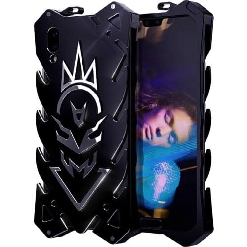 Zimon Luxury Heavy Duty Aluminum Metal Phone Case For Huawei P20 Shockproof Powerful Outdoor BackCover For Huawei P20 Pro