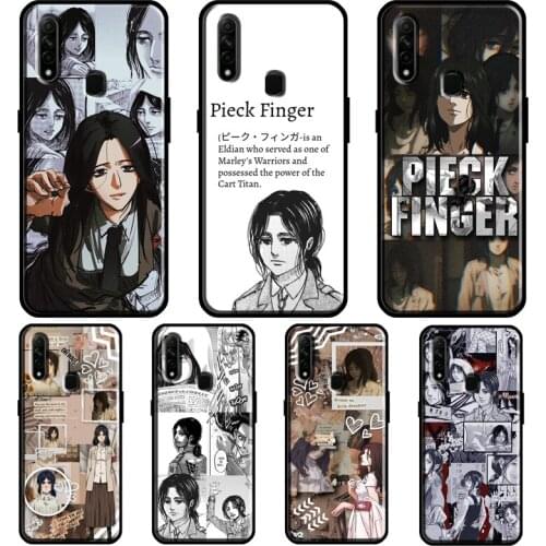 Pieck Finger Attack on Titan Anime For OPPO A52 A72 Find X3 Pro Reno 2 Z A3S A5S A15 A83 A31 A53 A9 A5 2020 F5 F7 Phone Cover