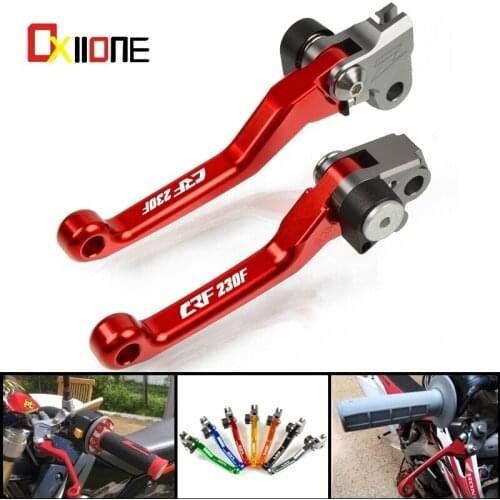 For HONDA CRF230F CRF230 F CRF 230 F 2003-2017 Dirt Bike Motocross part Motorcycle Aluminum Pivot Clutch Brake Levers With Logo