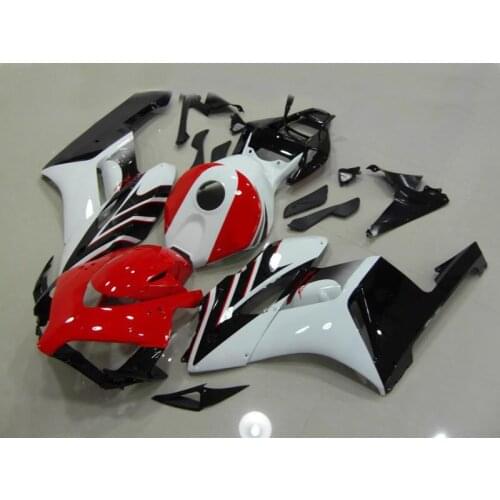 Dor-100% Injection body fairing kit for 2004 2005 CBR1000RR CBR 1000 RR 04 05 CBR1000 RR white red fairings parts