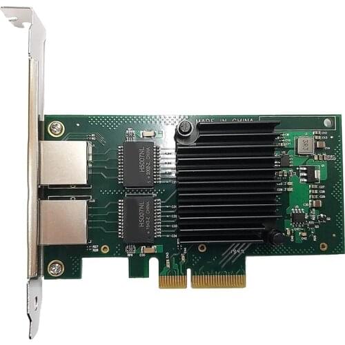 Dual Port RJ-45 10/100/1000Mbps PCI-Express X 4 Gigabit Ethernet Server Adapter Dual Port Network Interface Controller