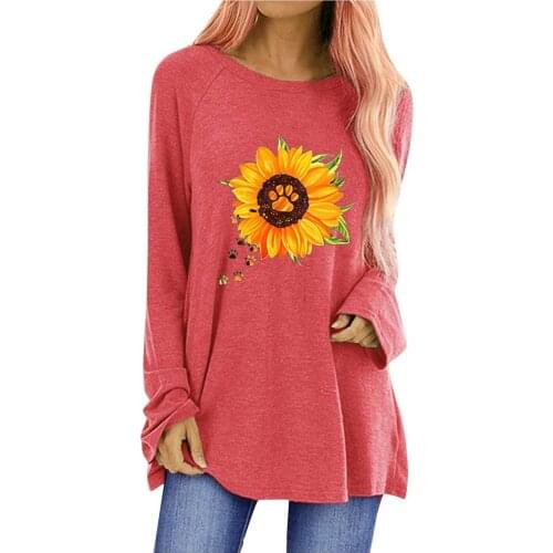 T-Shirts Womens Tunic Plus Size camisetas de mujer Long Sleeve O Neck T-shirts футболка женский Summer Graphic Tee Top women