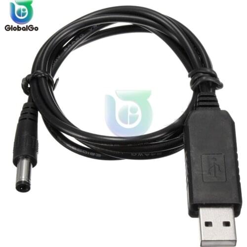 USB Power Boost Line DC 5V to 9V Step UP Module USB Converter Adapter Cable 2.1x5.5mm DC Plug 1M Length