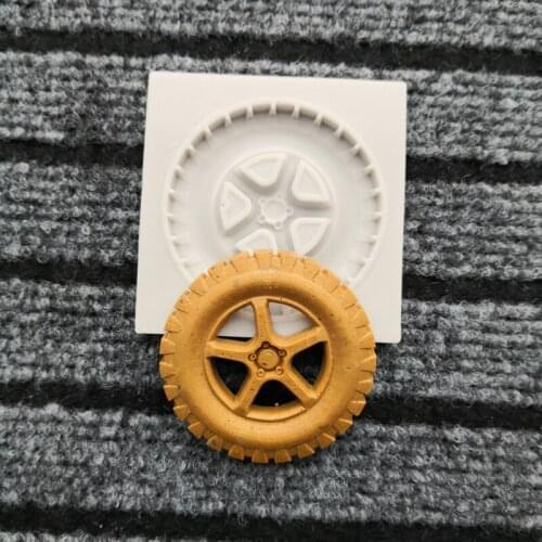 KLM New high quality tire silicone mold DIY Chocolate Candy Flower Tool Cake decoration mould