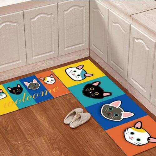 Animals Cat Dog Fish Kitchen Rug Rugs Floor Mat Carpet For Living Room Doormat 001